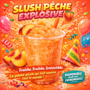Saveur à slush Pêche 1 litre